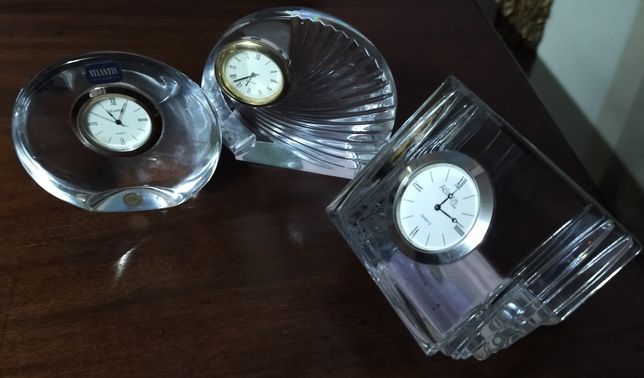 Relógios de mesa em cristal Atlantis