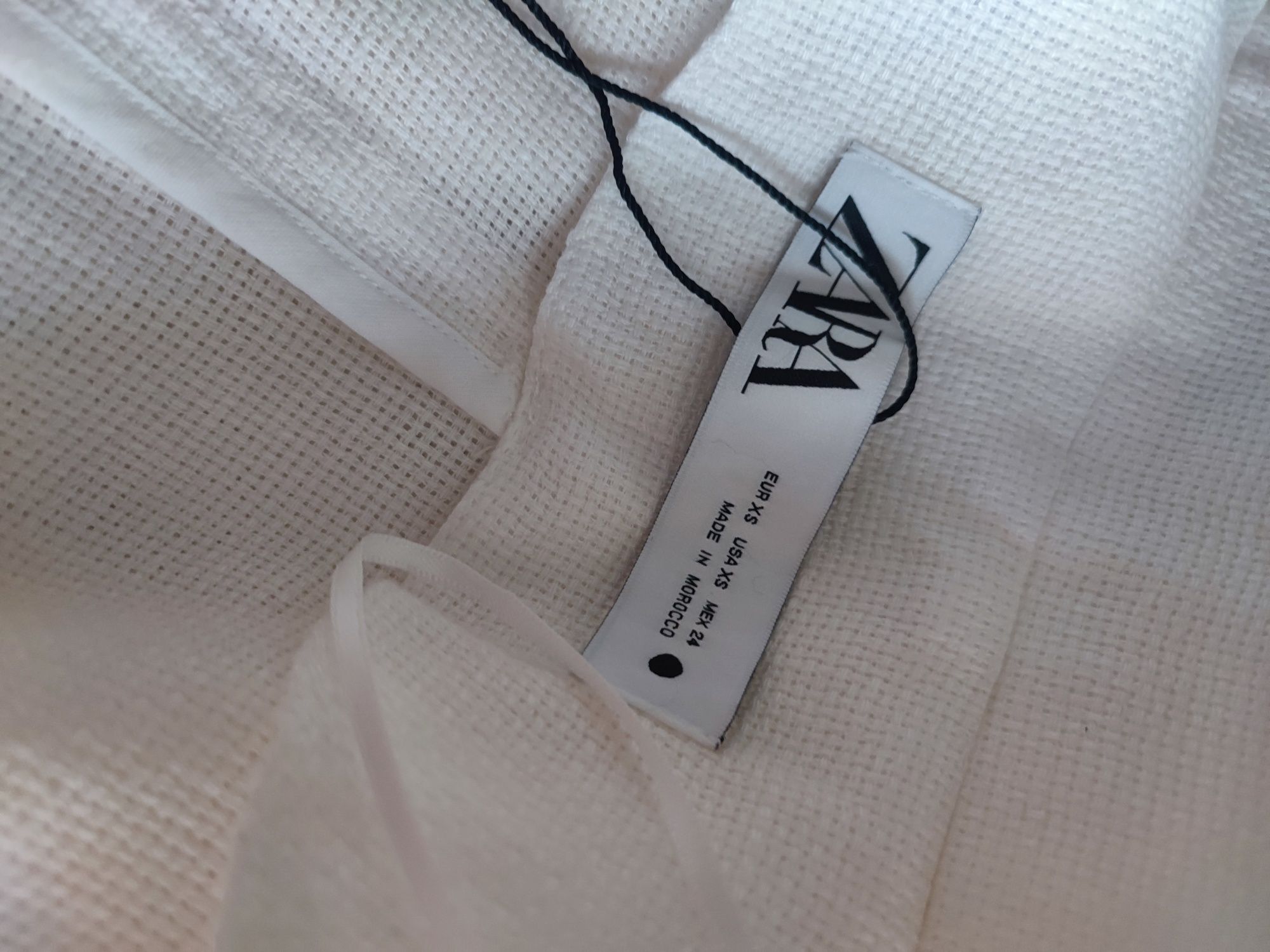 Narzutka lniana Zara XS