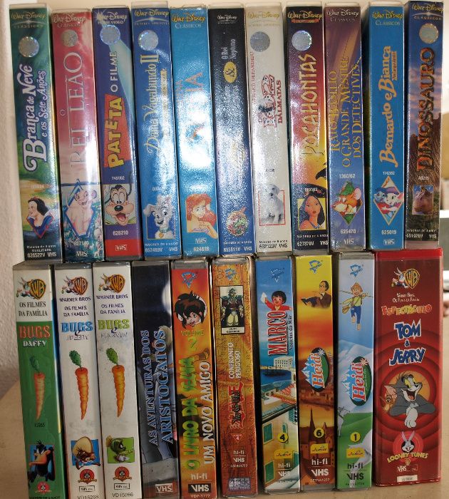 Banda desenhada 22 filmes VHS