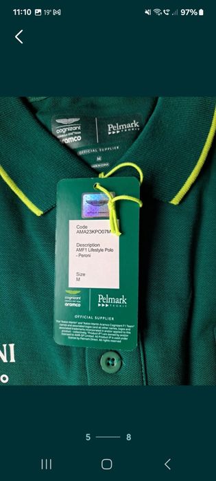 Aston Martin F 1 koszulka polo M