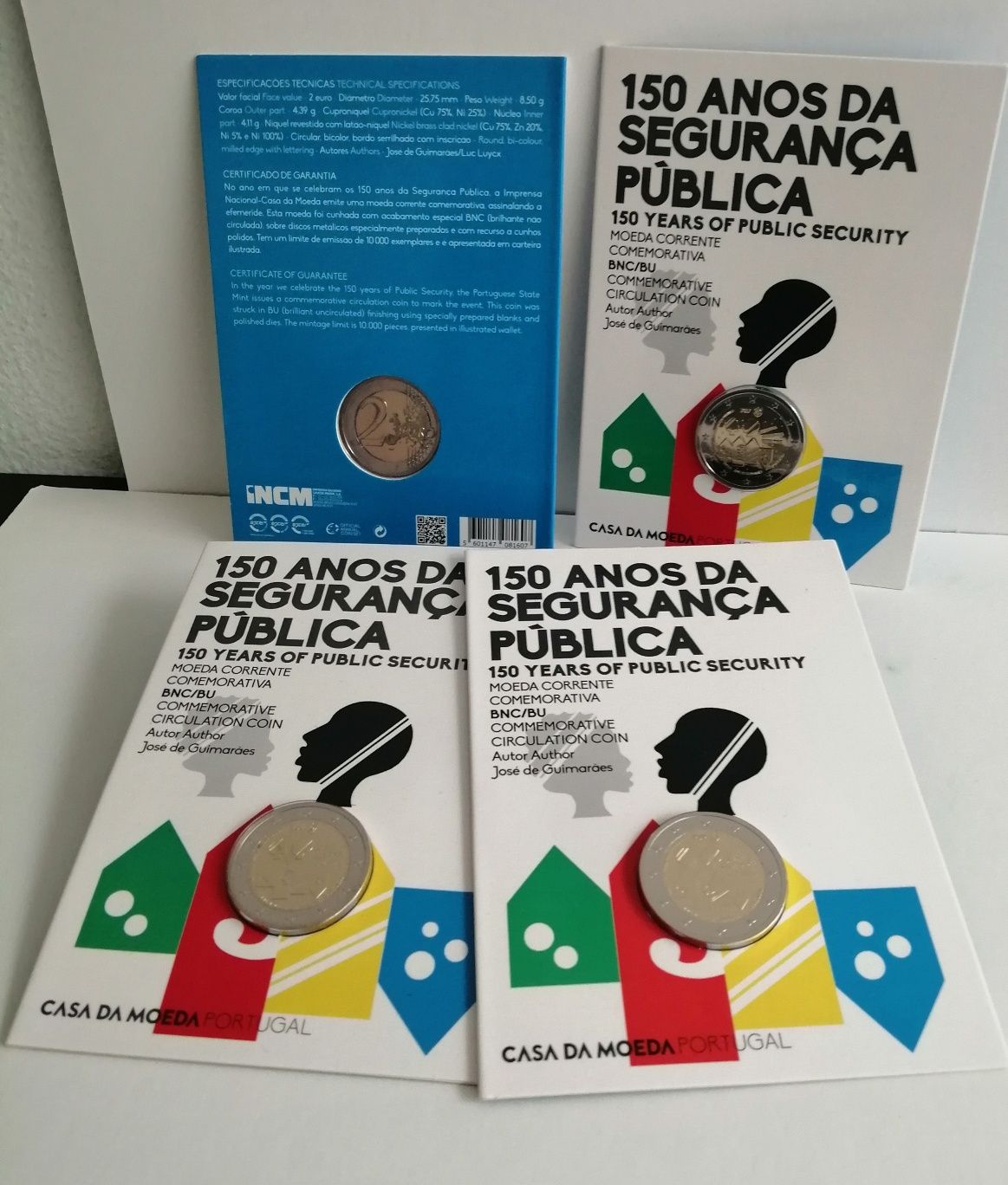 BNC, 2€ -  PSP, 150 anos Segurança Pública, 2017