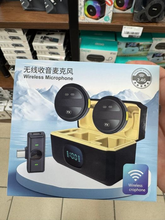 Zestaw bezprzewodowe  mikrofony do telefonu