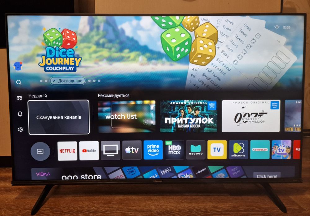 Телевизор Hisense 43" UHD 4k (game mode plus)