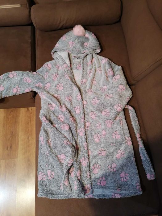 szlafrok / podomka dla dziewczynki rozm. 140/146 cm