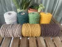 Fio mecrame 5mm +_ 70 mt 320 gr , 3,50€ fabricado em Portugal