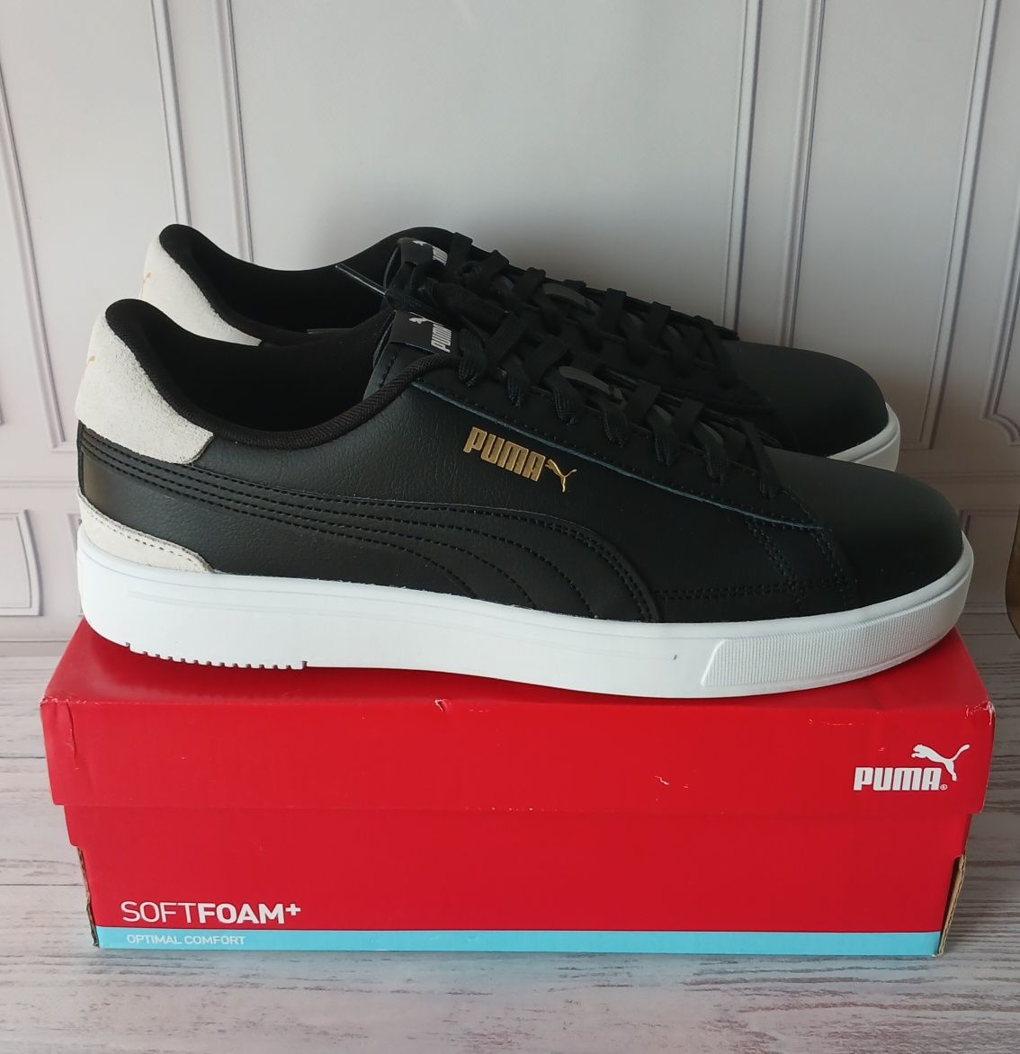 Р 10.5 us , 44 eur Шкіряні Кеди, кросівки PUMA Serve Pro.