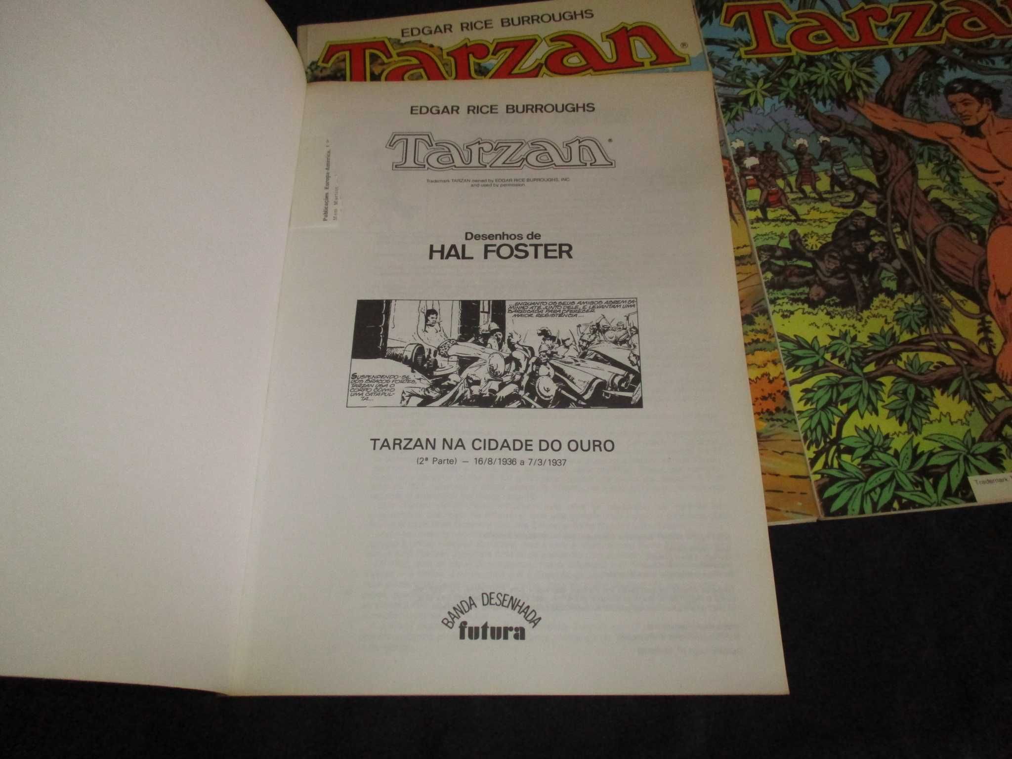 Livros BD Tarzan Edgar Rice Burroughs Futura