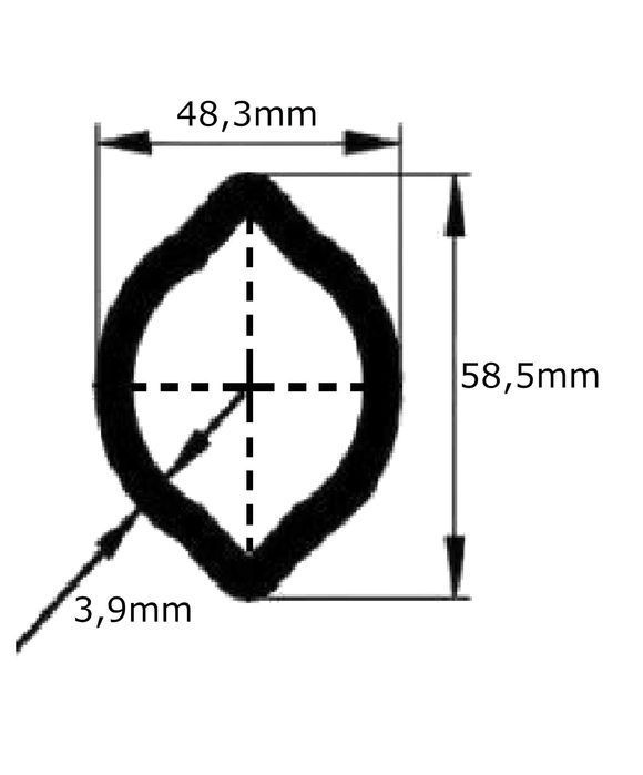 Przegub wałka WOM 30,2x92 rura cytryna, 6 frezów 34,9mm 1 3/8" 830Nm