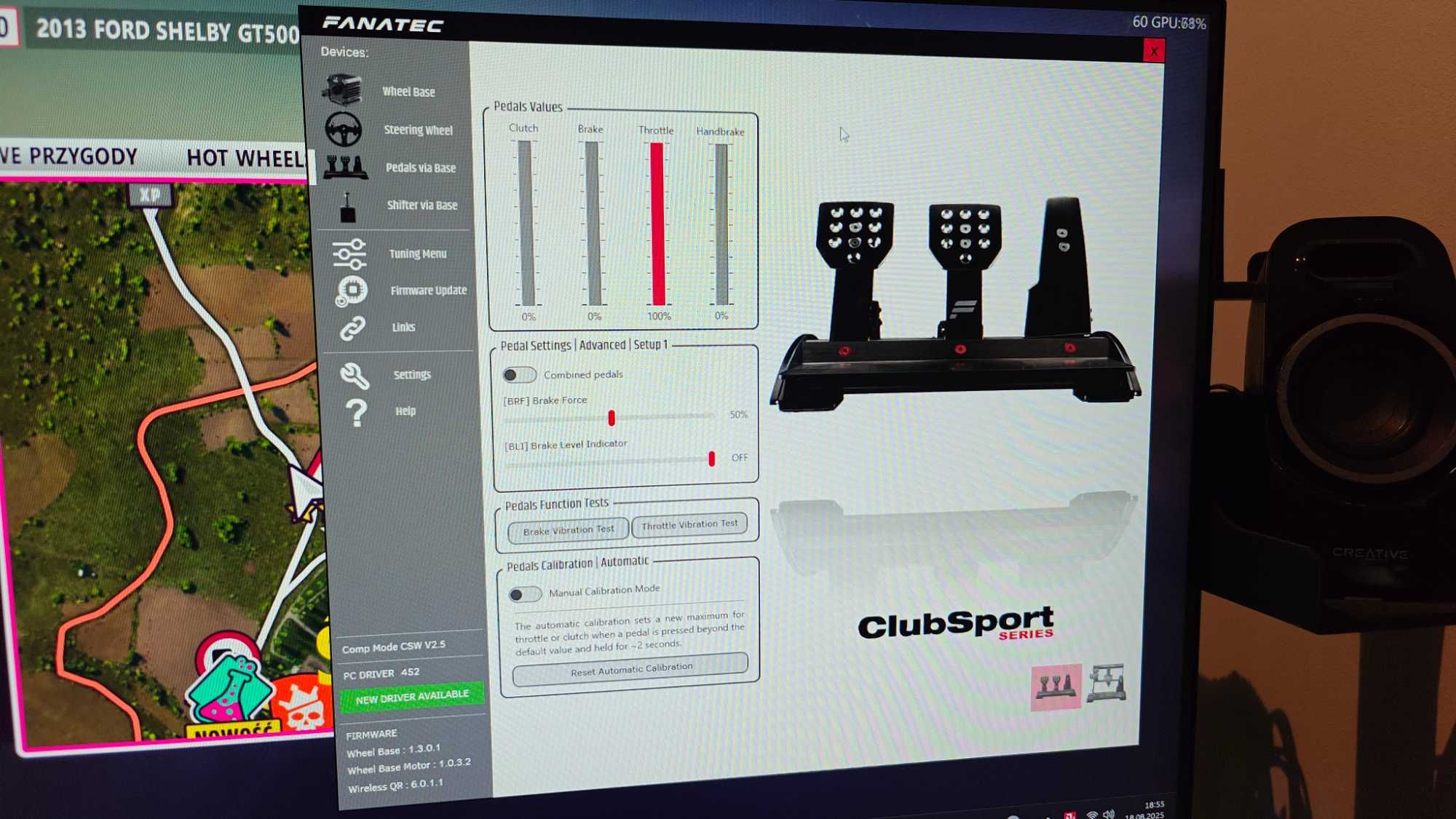 Manipulatory, pedały Fanatec Clubsport V3 loadcell jak nowe!