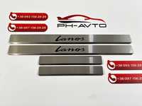 Daewoo Lanos накладки на пороги хром комплект 4шт