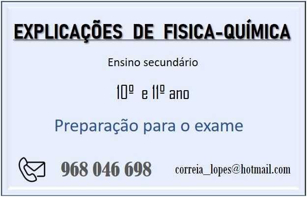EXPLICAÇÕES  Matemática/ Fisica-Quimica