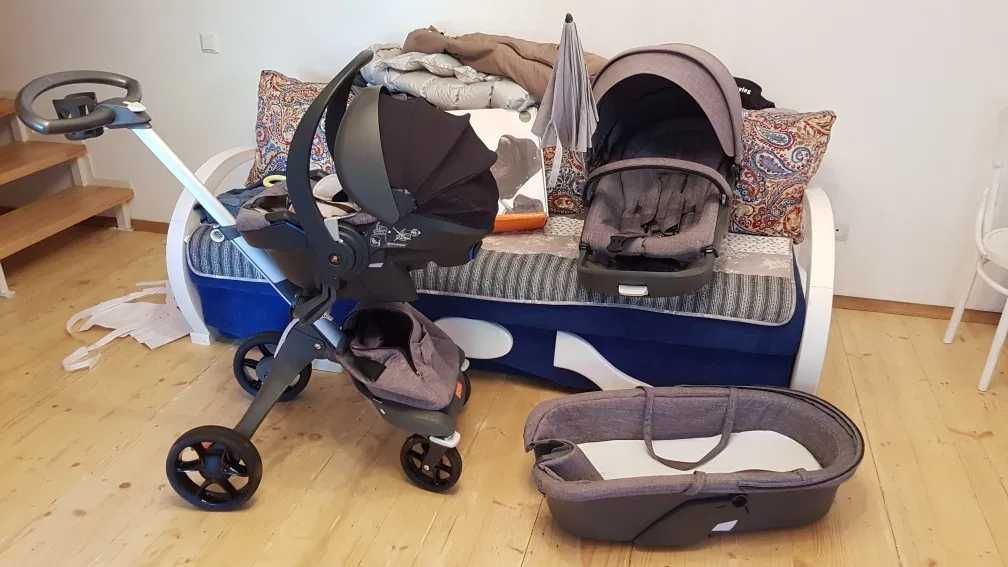 Коляска Stokke Xplory 3в1 V5 повний комплект +АВТОкрісло