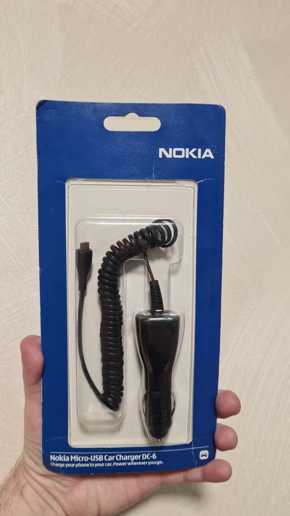 Nokia зарядка автомобильная, автозарядка Nokia, нокиа,  usb зарядка