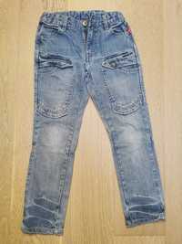 nowe firmowe jeansy chłopięce r. 128