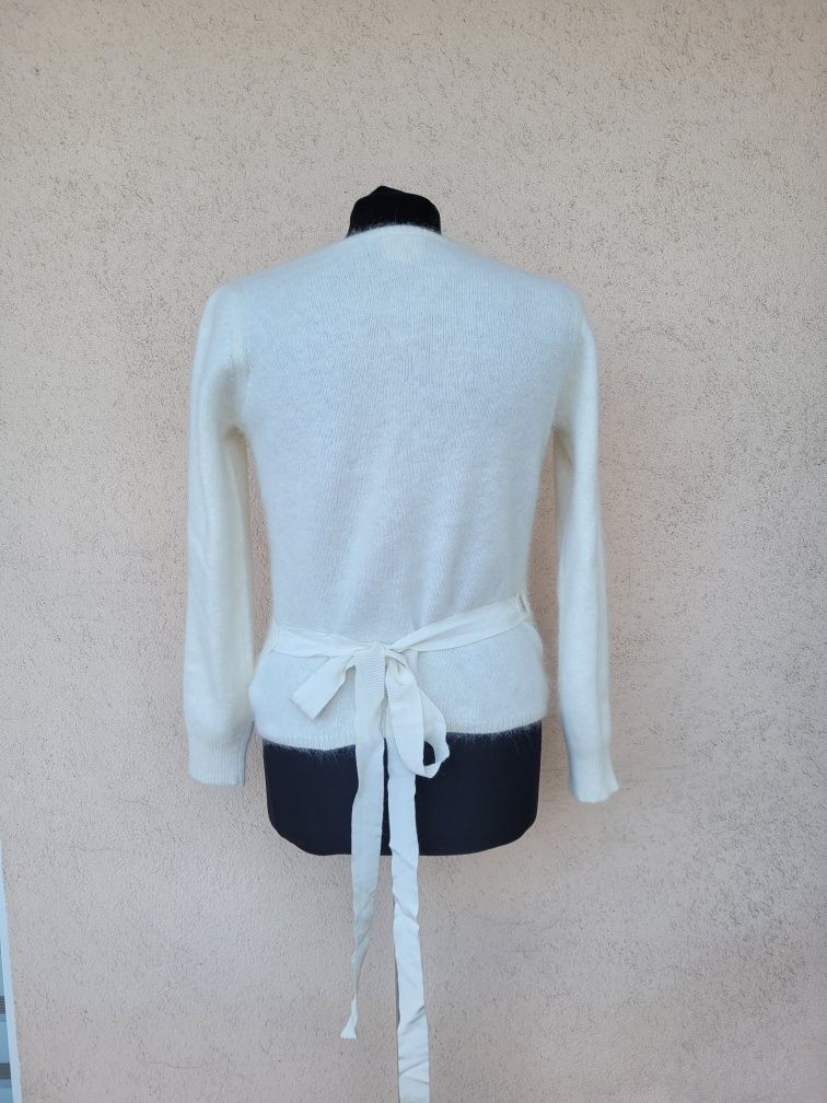 Sweter sweterek ślub wesele komunia elegancki zakładany 70% angora