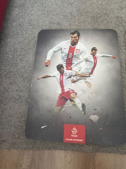 Obraz Grzegorz Krychowiak Arkadiusz Milik i Robert Lewandowski