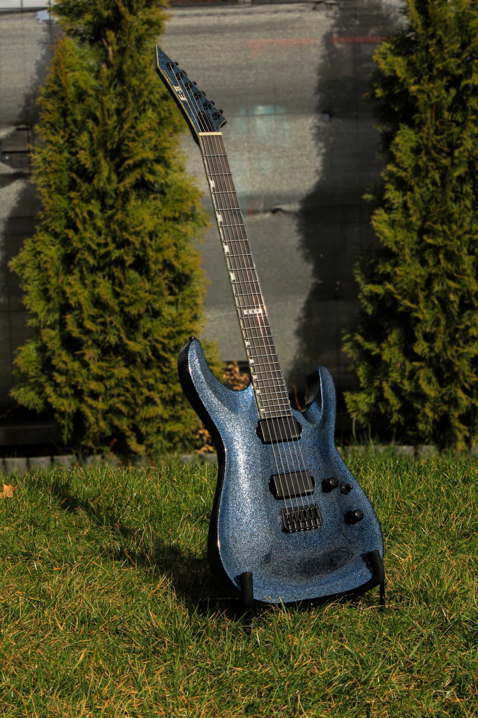 UNIKAT Gitara elektryczna ESP E-II Horizon Amethyst Sparkle –jak nowa!