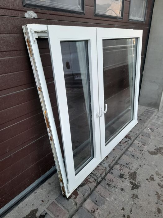 Okna 183x153 okno pcv białe dwuskrzydłowe DOWÓZ CAŁY KRAJ