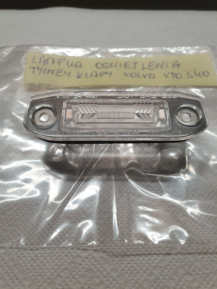 lampka oświetlenia tablicy rejestracyjnej  volvo V50 S40 S80