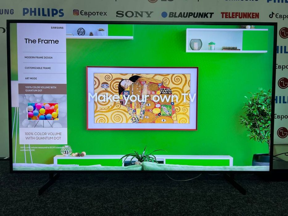 Телевізор, Samsung The Frame 55” дюйм QLED 4K Smart TV, гарантія 1 рік