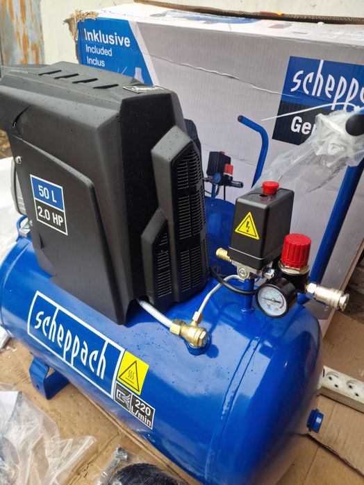 Компресор Scheppach HC63 10 бар| 1500 Вт | 50 л (Німеччина)