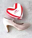 44 28,5cm TANIO szpilki high heels duży rozmiar srebrne love Trans