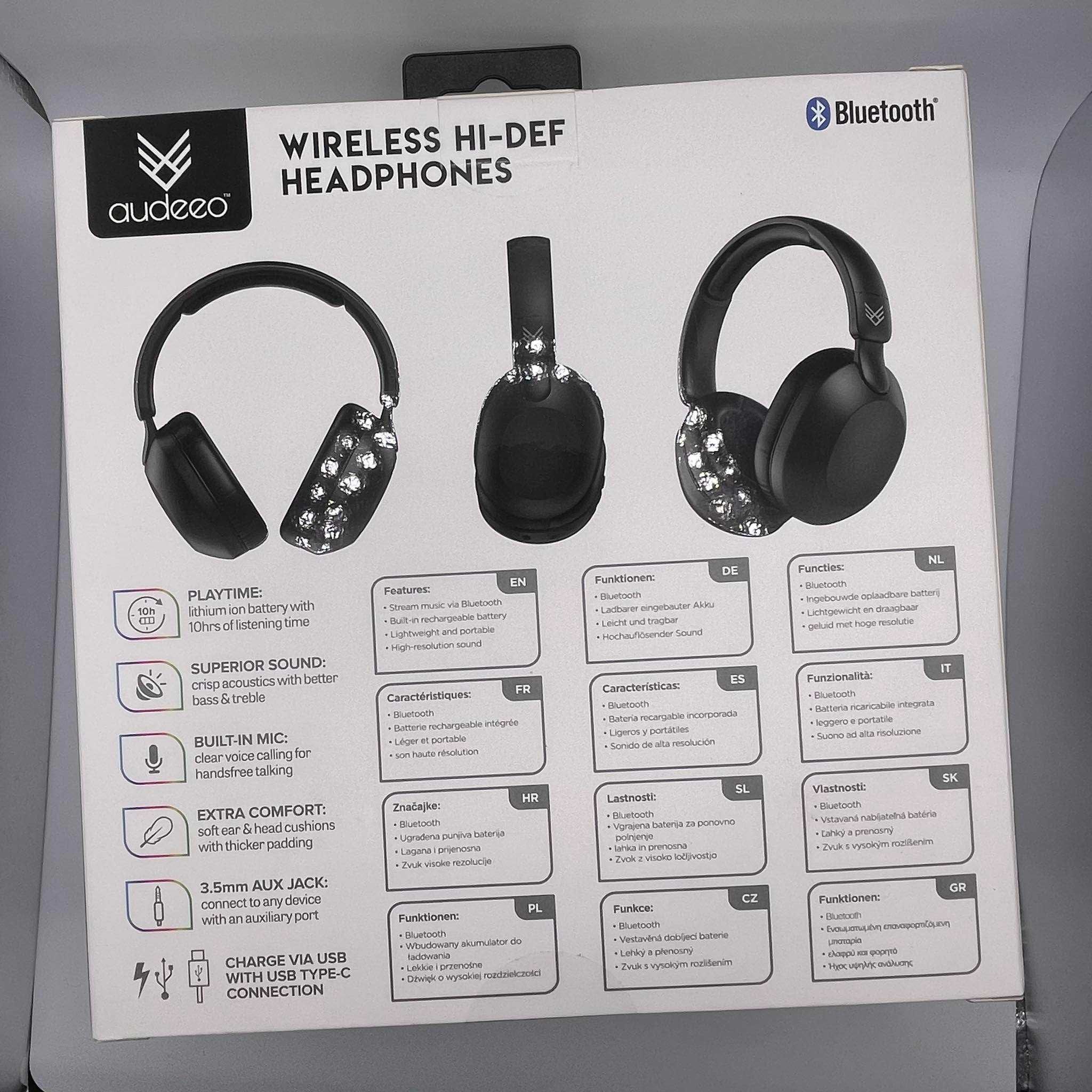 Słuchawki bezprzewodowe nauszne AUDEEO Hi-DEF (8.6)