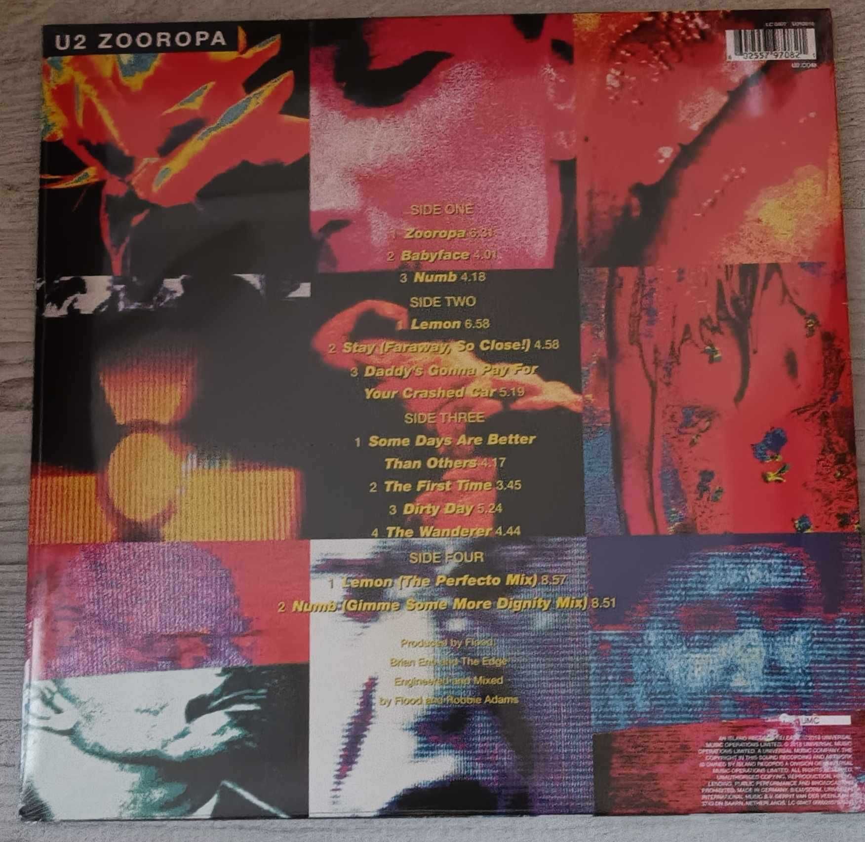 U2 - Zooropa (Remastered) - 2LP - 180g winyl