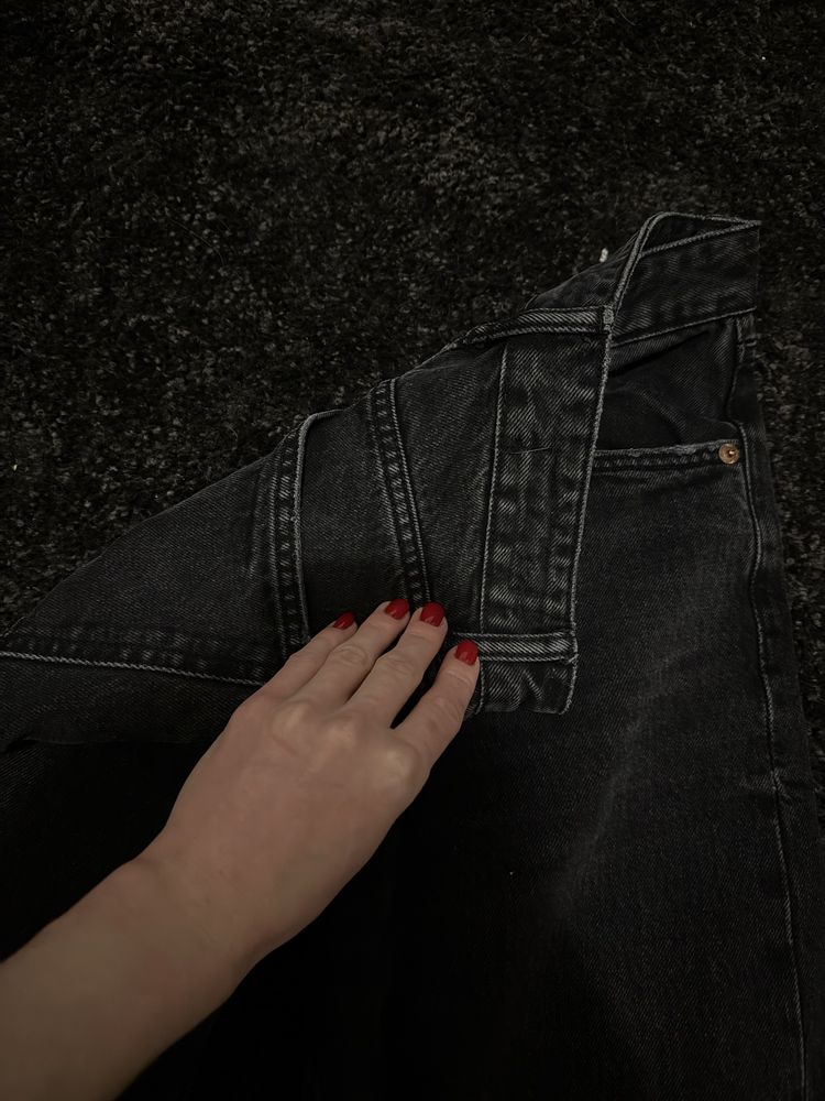 Джинси zara 32 чорні  для росту 159/165