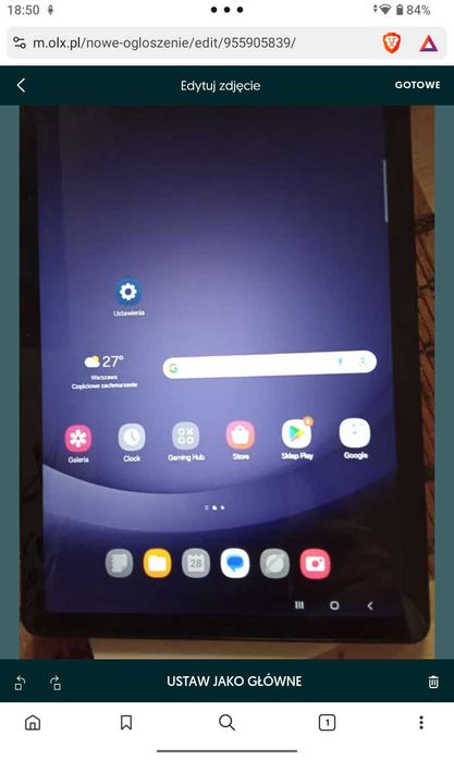 EXTRA tablet Samsung A9+lub A9+ 5G. Pamięć 8/128 gb. Gwarancja prod.