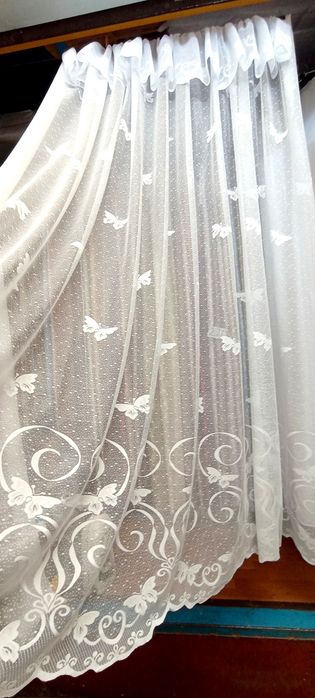 Тюль " Жакардовые Бабочки " Занавес , Гардина
