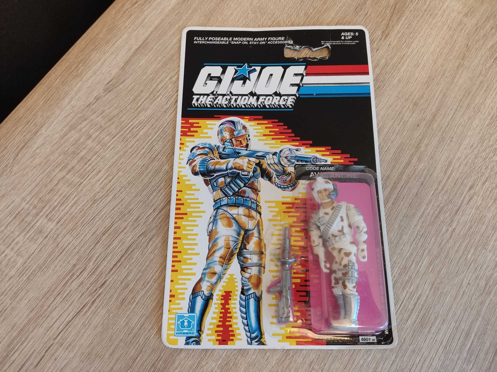 Oryginalna figurka G. I. Joe GI Joe Avalanche z 1989 r. Hasbro. Unikat