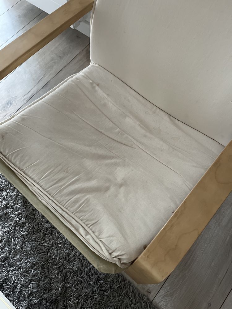 Fotel ikea używany kremowy