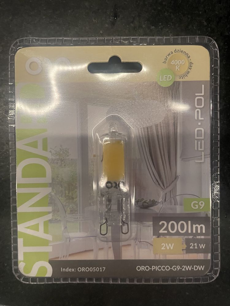 5 nowych żarówek led pol, 200 lm, 2W, 21W, G9, 4000 k, Oro picco