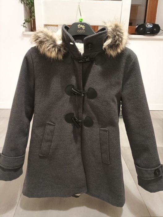 Płaszczyk dziewczęcy ocieplany