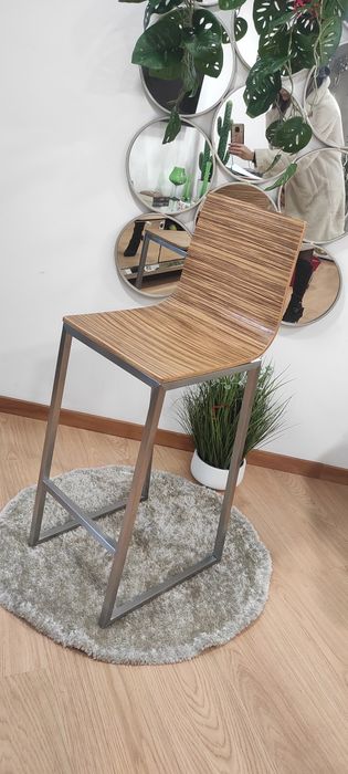 Cadeira alta em inox