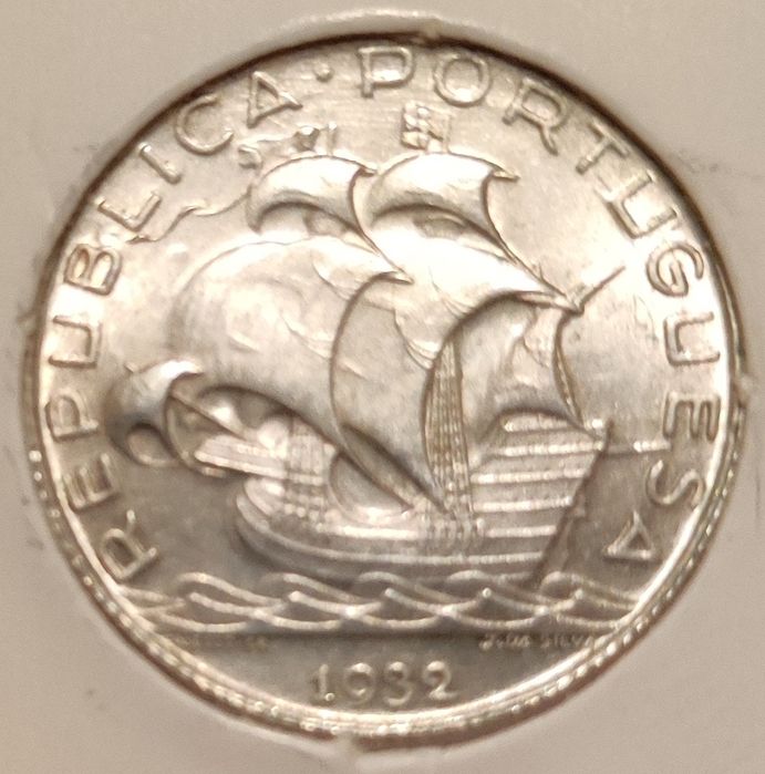 Moedas república 2,5, 5, 10, 1 escudo