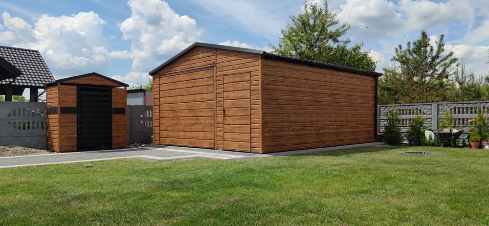 Garaż  blaszany 6x6  6x5,8