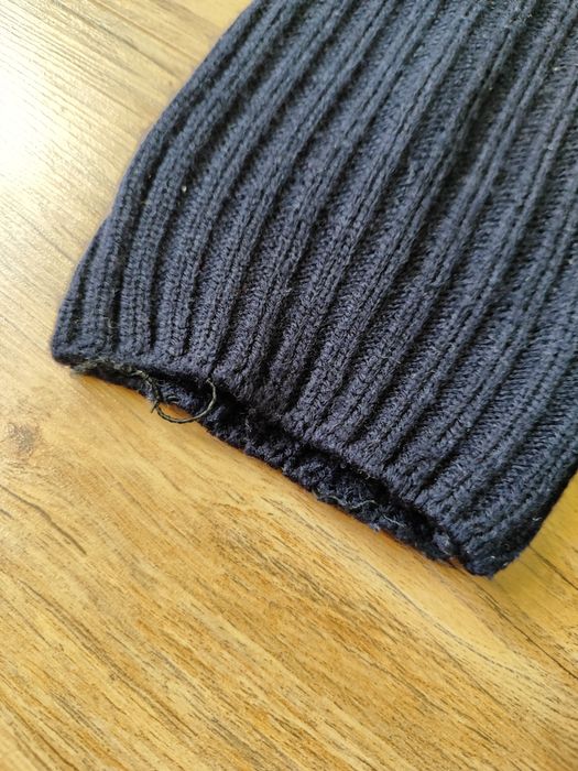 Sweter z golfem używany granatowy XL