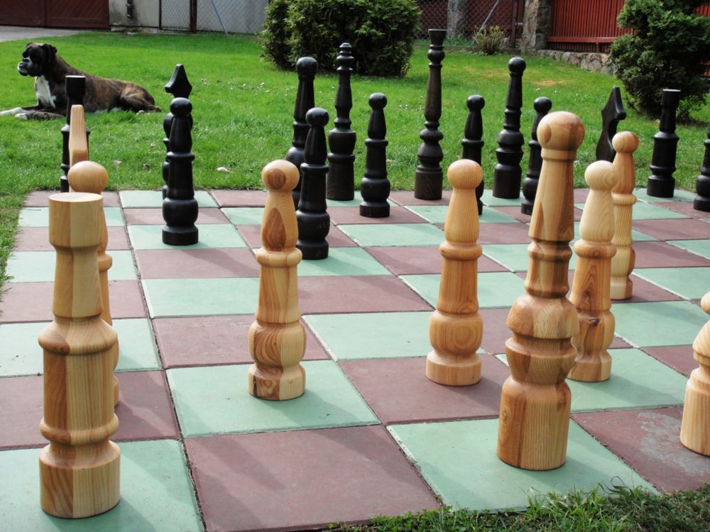 Zestaw szachy ogrodowe