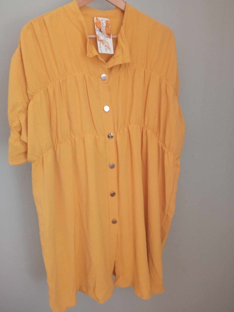 Bluza/tunika musztarda  xxxl