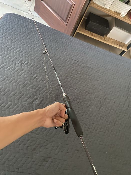 Cana de pesca e carreto