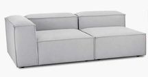 Sofa modułowa Lennon szara 208x68x119cm (moduł narożny + środkowy)