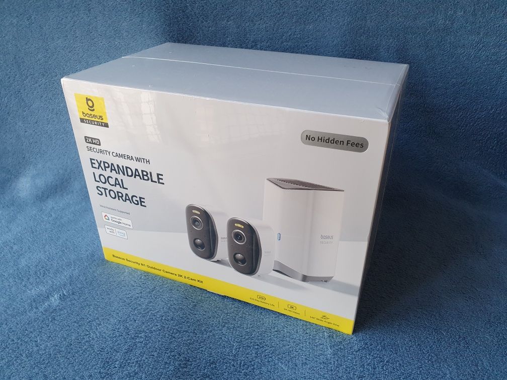 Nowy Zestaw Monitoring Baseus N1 Outdoor Security Camera 2K IP67 ŁÓDŹ
