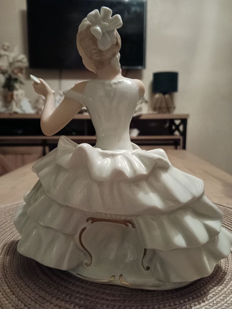 Baletnica figurka Wallendorf porcelana oryginał ,duża.