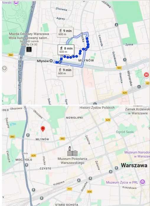 wynajmę pokój z balkonem 1 os. Metro Młynów 600 mkw BEZPOŚREDNIO