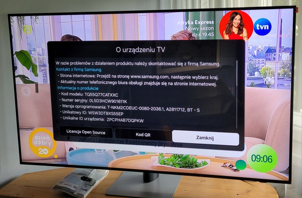 smart 4K 2024r SAMSUNG 55 cali TQ55Q77CAT- QE55Q77CAT wifi bluetooth 1