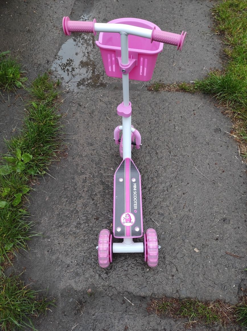 Самокат дитячий Stiga Mini Kid 3W Kick Scooter (рожевий),