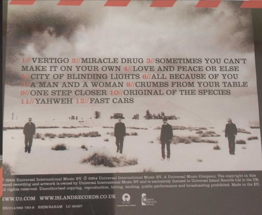U2 - dwie płyty CD