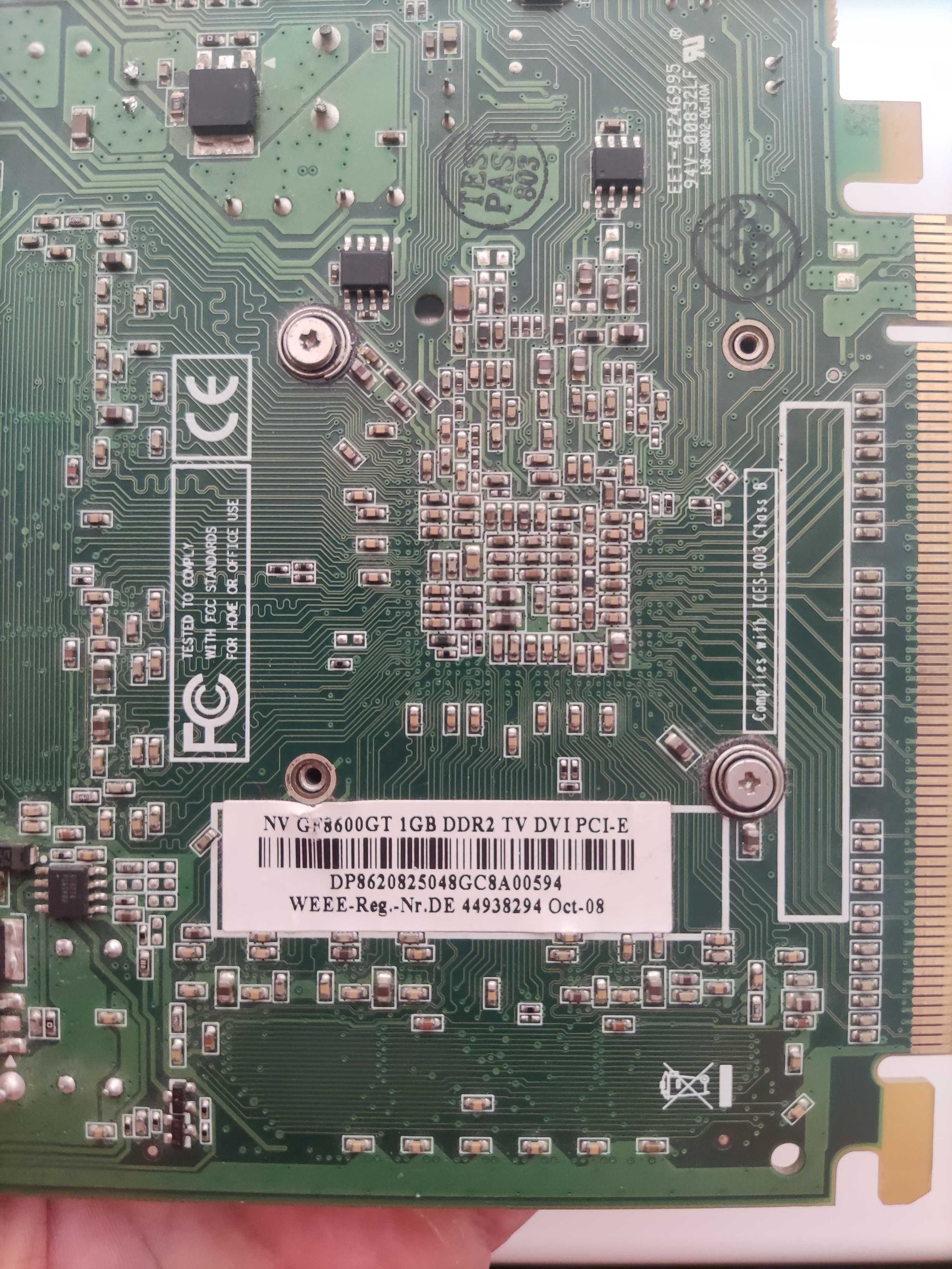 Nvidia geforce  8600gt 1 gb